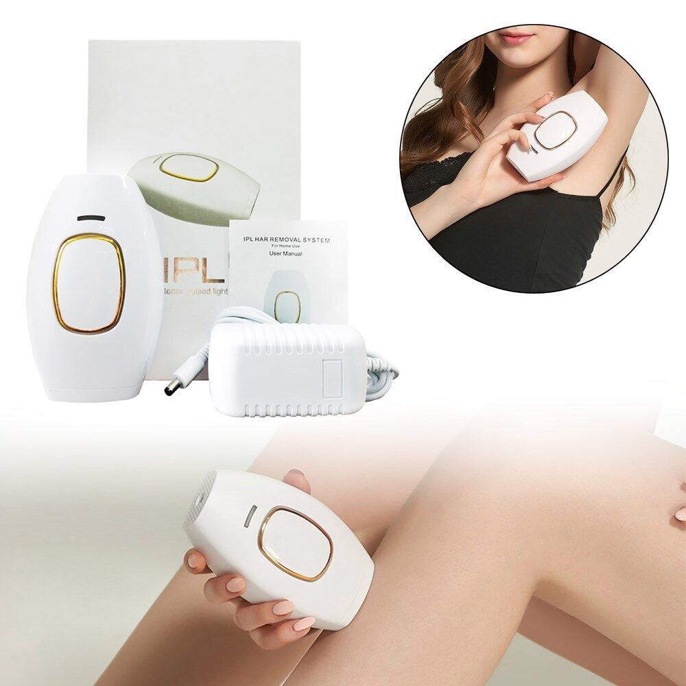 IPL Laser Hair Removal Device – At-Home Treatment for Face, Legs, Bikini & More Safe for All Skin Tones